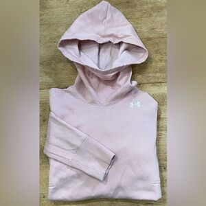Under Armour Women’s Sz Large Dusty‎ Pink Cotton Blend Scuba Neck Hoodie